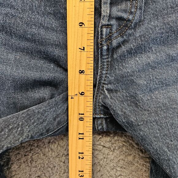 Levis Wedgie Jeans Womens Size 24 Blue Denim Button Fly Tapered‎ Leg - Picture 6 of 14